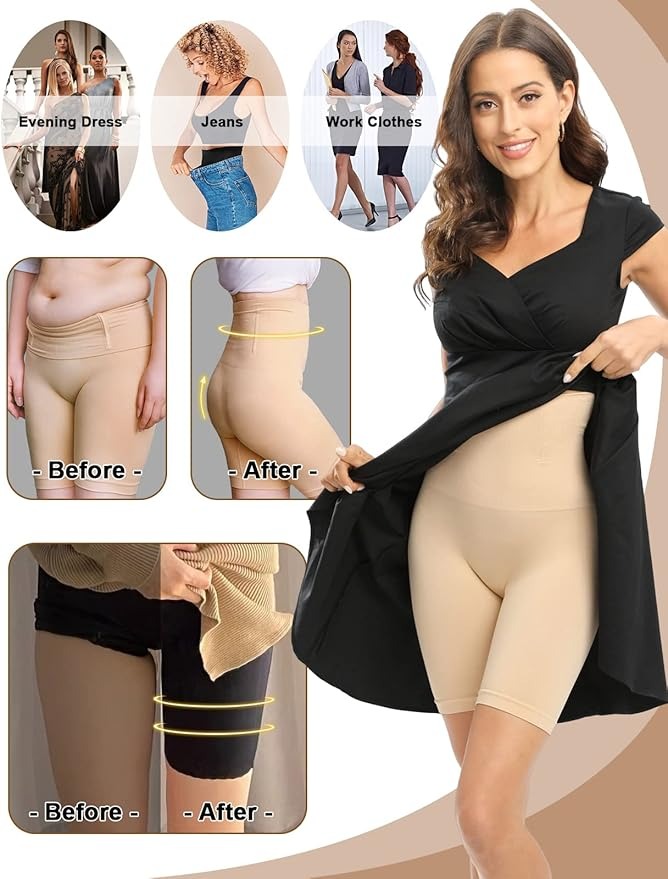 Seamless High-Waist Tummy Control Body Shapewear for Women