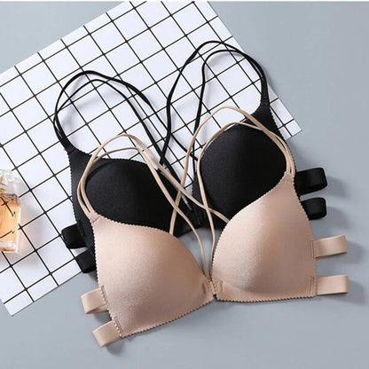 Women’s Front Closure Wire-Free Push-Up Bralette