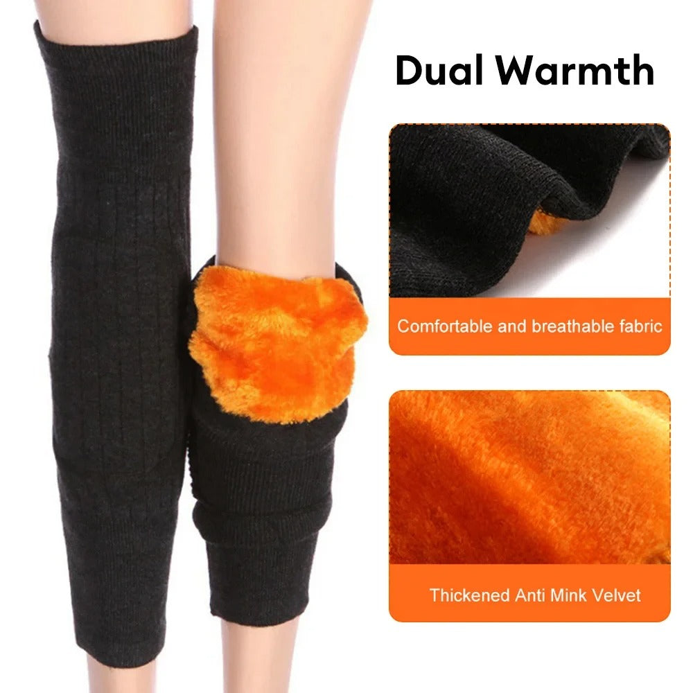 Wool Leg Warmers for Winter, Arthritis, and Sports