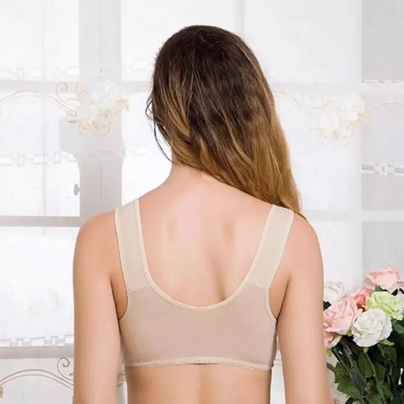 Buy 1 Get 1 FREE: Jersey Cotton Wireless Front-Button Bra!